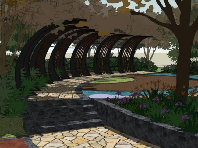 Sketchup景观模型|公园景观,现代风格 Sketchup景观模型|公园景观,现代风格