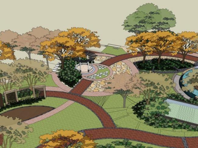 Sketchup景观模型|公园景观,现代风格 Sketchup景观模型|公园景观,现代风格