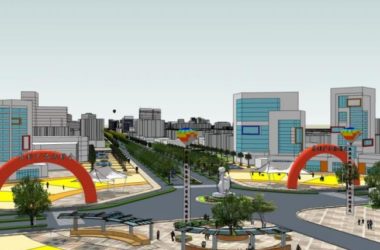Sketchup景观模型|城市大道景观,道路景观,街头景观,现代风格-BIM建筑网