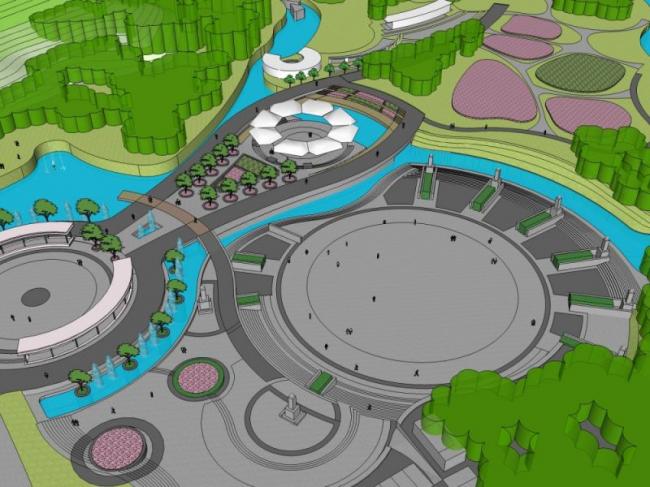 Sketchup景观模型|公园景观,现代风格 Sketchup景观模型|公园景观,现代风格