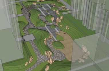 Sketchup景观模型|小区景观,住宅景观,现代风格-BIM建筑网