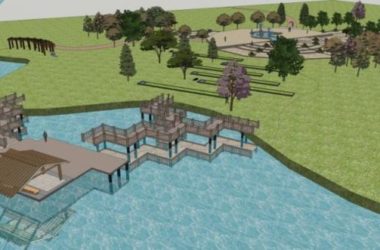 Sketchup景观模型|公园景观,现代风格-BIM建筑网