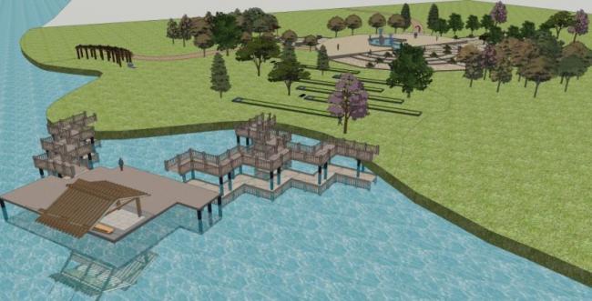 Sketchup景观模型|公园景观,现代风格 Sketchup景观模型|公园景观,现代风格