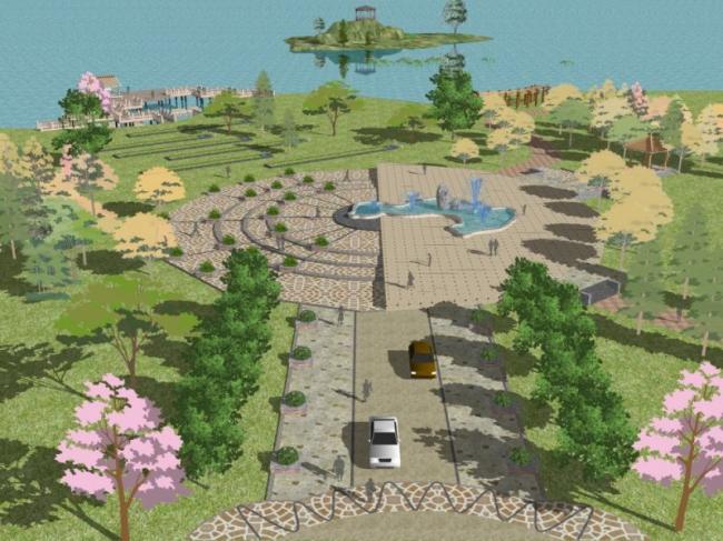 Sketchup景观模型|公园景观,现代风格 Sketchup景观模型|公园景观,现代风格