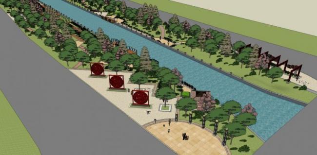 Sketchup景观模型|滨水景观,现代风格 Sketchup景观模型|滨水景观,现代风格