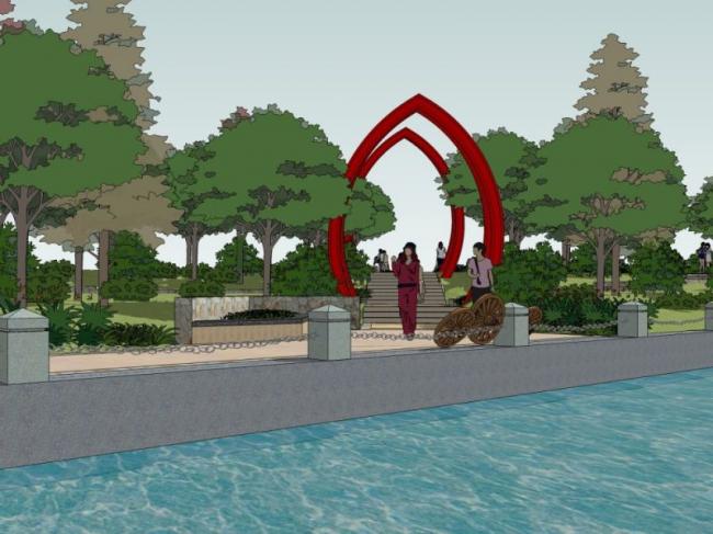 Sketchup景观模型|滨水景观,现代风格 Sketchup景观模型|滨水景观,现代风格