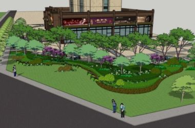Sketchup景观模型|街头景观,现代风格-BIM建筑网