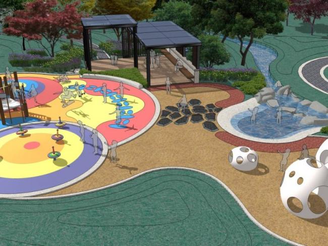 Sketchup景观模型|公园景观,现代风格 Sketchup景观模型|公园景观,现代风格