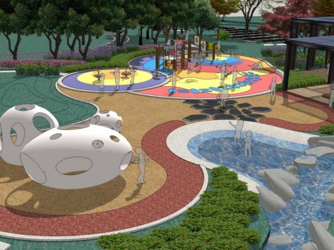 Sketchup景观模型|公园景观,现代风格 Sketchup景观模型|公园景观,现代风格