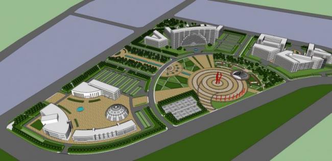 Sketchup景观模型|广场景观,现代风格 Sketchup景观模型|广场景观,现代风格