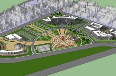 Sketchup景观模型|广场景观,现代风格-BIM建筑网