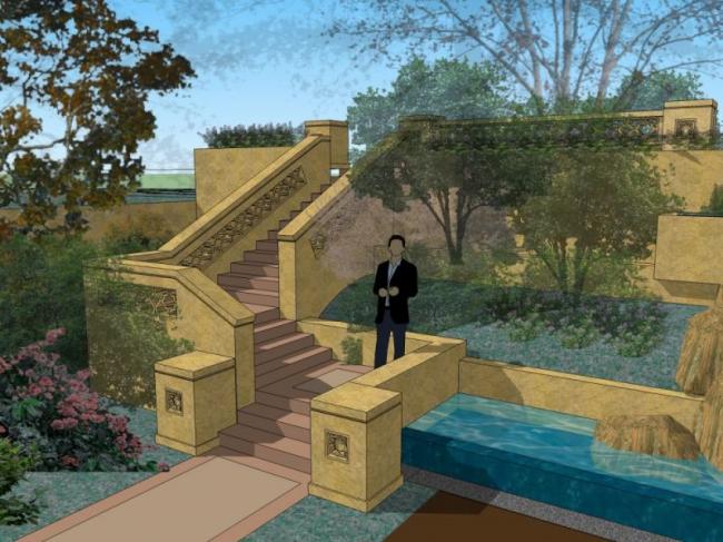 Sketchup景观模型|滨水景观,古典风格 Sketchup景观模型|滨水景观,古典风格