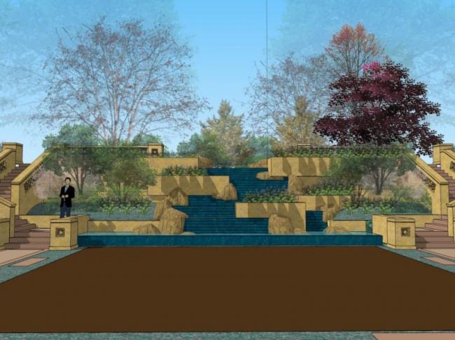 Sketchup景观模型|滨水景观,古典风格 Sketchup景观模型|滨水景观,古典风格