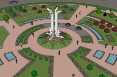 Sketchup景观模型|广场景观,现代风格-BIM建筑网