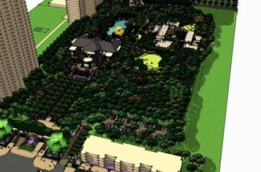 Sketchup景观模型|小区景观,住宅景观,欧式风格,古典风格-BIM建筑网