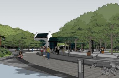 Sketchup景观模型|矿坑景观,现代风格-BIM建筑网