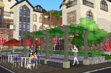Sketchup景观模型|小区景观,别墅景观,古典风格-BIM建筑网