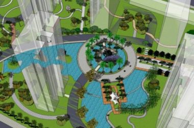 Sketchup景观模型|小区景观,住宅景观,现代风格-BIM建筑网