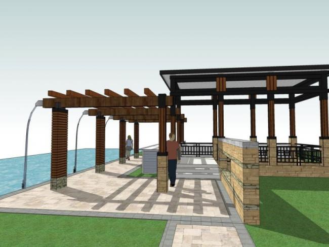 Sketchup景观模型|廊架景观,现代风格 Sketchup景观模型|廊架景观,现代风格