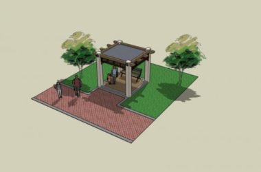Sketchup景观模型|亭子景观,中式风格-BIM建筑网