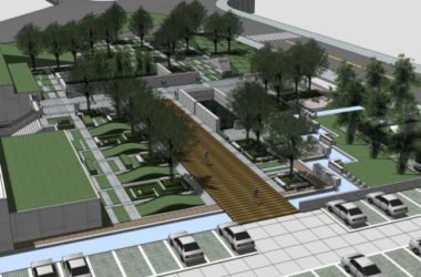 Sketchup景观模型|商业广场景观,现代风格-BIM建筑网