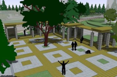 Sketchup景观模型|小区景观,住宅景观,现代风格-BIM建筑网