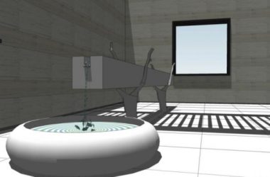 Sketchup景观模型|别墅景观,庭院景观,现代风格-BIM建筑网