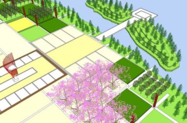 Sketchup景观模型|滨河景观,滨水景观,现代风格-BIM建筑网
