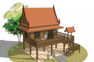 Sketchup住宅模型|小木屋,古典风格-BIM建筑网