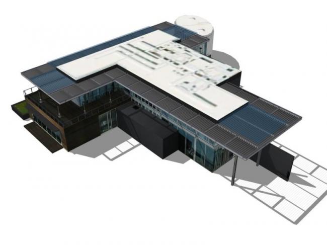 Sketchup商业模型|低层会所,现代风格 Sketchup商业模型|低层会所,现代风格