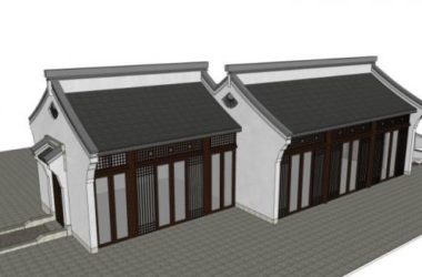 Sketchup商业模型|餐厅,中式风格-BIM建筑网