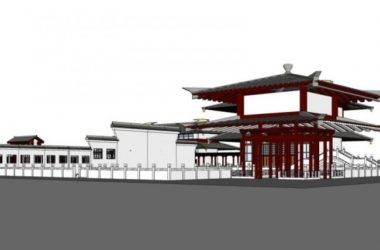 Sketchup住宅模型|院落,中式风格-BIM建筑网
