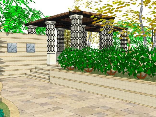 Sketchup景观模型|亭子景观,欧式风格 Sketchup景观模型|亭子景观,欧式风格