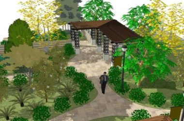 Sketchup景观模型|亭子景观,现代风格-BIM建筑网