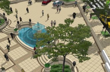 Sketchup景观模型|商业景观,古典风格-BIM建筑网