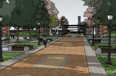 Sketchup景观模型|入口广场,现代风格-BIM建筑网