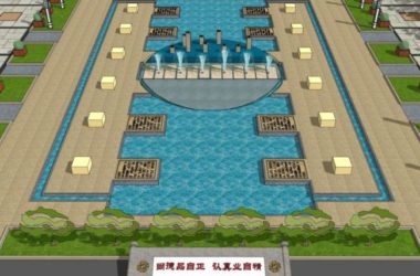 Sketchup景观模型|广场景观,古典风格-BIM建筑网