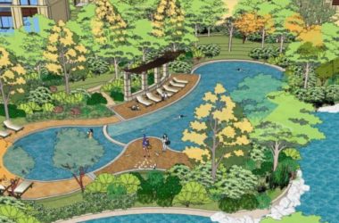 Sketchup景观模型|小区景观,住宅景观,古典风格-BIM建筑网