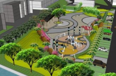 Sketchup景观模型|公园景观,现代风格-BIM建筑网