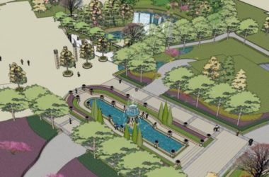Sketchup景观模型|广场景观,古典风格-BIM建筑网