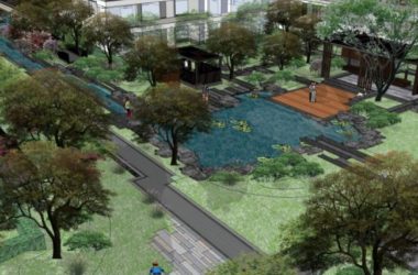 Sketchup景观模型|小区景观,住宅景观,现代风格-BIM建筑网