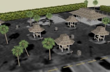 Sketchup景观模型|公园景观,中式风格-BIM建筑网