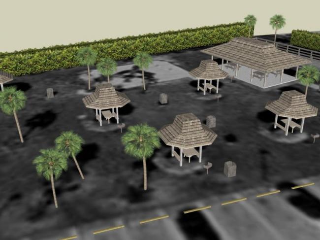 Sketchup景观模型|公园景观,中式风格 Sketchup景观模型|公园景观,中式风格