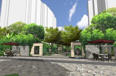 Sketchup景观模型|小区景观,住宅景观,现代中式风格-BIM建筑网