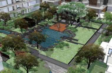 Sketchup景观模型|住宅景观,小区景观,现代风格-BIM建筑网
