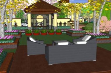 Sketchup景观模型|小区景观,住宅景观,地中海风格,古典风格-BIM建筑网