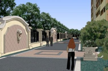 Sketchup景观模型|小区景观,住宅景观,古典风格-BIM建筑网
