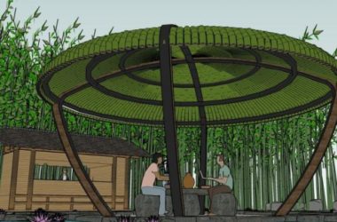 Sketchup景观模型|景观设计,庭院景观,现代中式风格-BIM建筑网