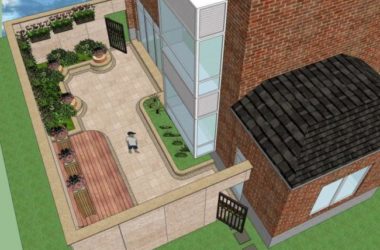 Sketchup景观模型|别墅景观,花园庭院景观,古典风格-BIM建筑网