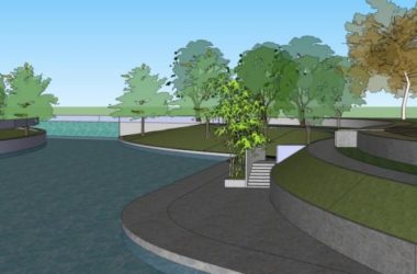 Sketchup景观模型|滨水景观,现代风格-BIM建筑网